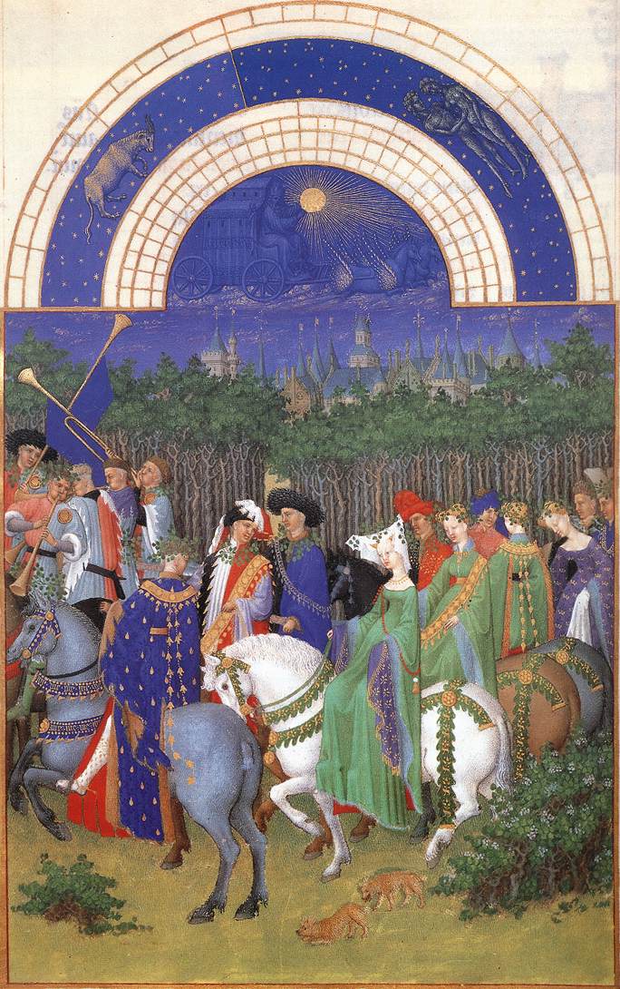 Les trs riches heures du Duc de Berry: Mai (May) g